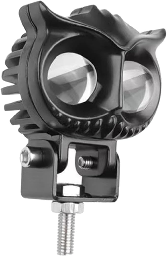 Two-Color Motorcycle Led Headlight 4.33X2.55 Inch Dual Spotlight High Transparency Motorcycle Driving Fog Light Off-Road Light