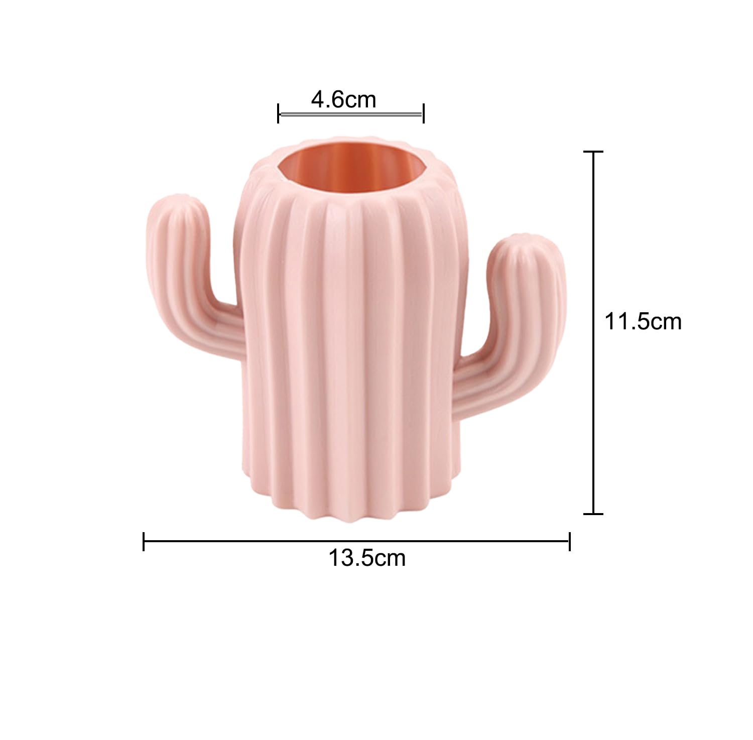MEISH 2pcs Cactus Pen Holder Stationery Storage Pen Container Funny Cactus Shape Desk Pen Holders Pen Holder Desk Organiser for School Classroom Office - Image 2
