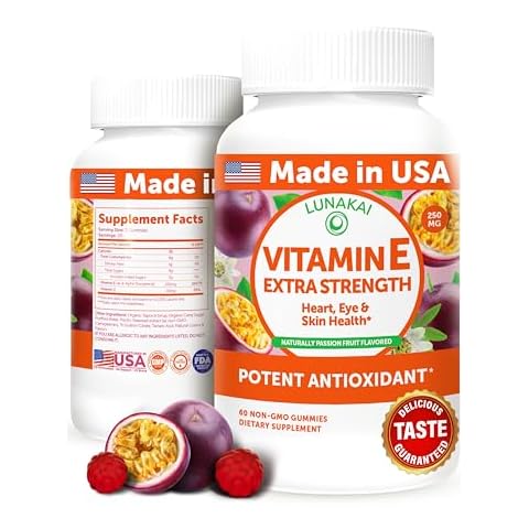 Lunakai Vitamin E Gummies - Non-GMO, Vegan, Gluten-Free, Soy-Free, and Kosher Cover