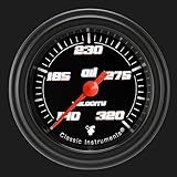 Classic Instruments VS128BBLF Velocity Black 2-1/8