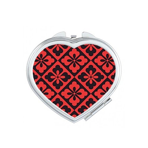 Miroir compact mignon motif cœur art japonais idée cadeau originale
