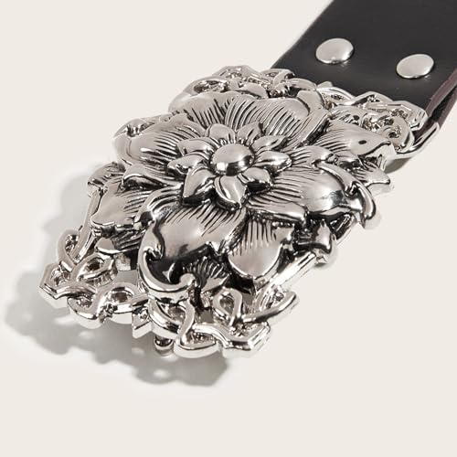 PU Waist Belts With Carved Buckle Harajuku Alloy Rivet Waist Belt Woman Girls Jeans Dresses Skirt Coat Waistband3