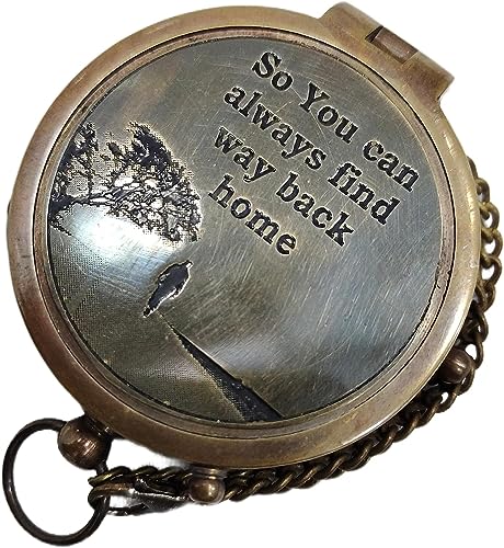 Brown Royal Vintage Brass Compass Antique Look Office Table Decor, Home Decor Beautiful Designed Brass Compass