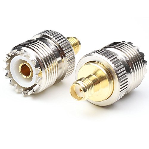 Conector coaxial SMA hembra a UHF hembra 2 unidades miniatura 1