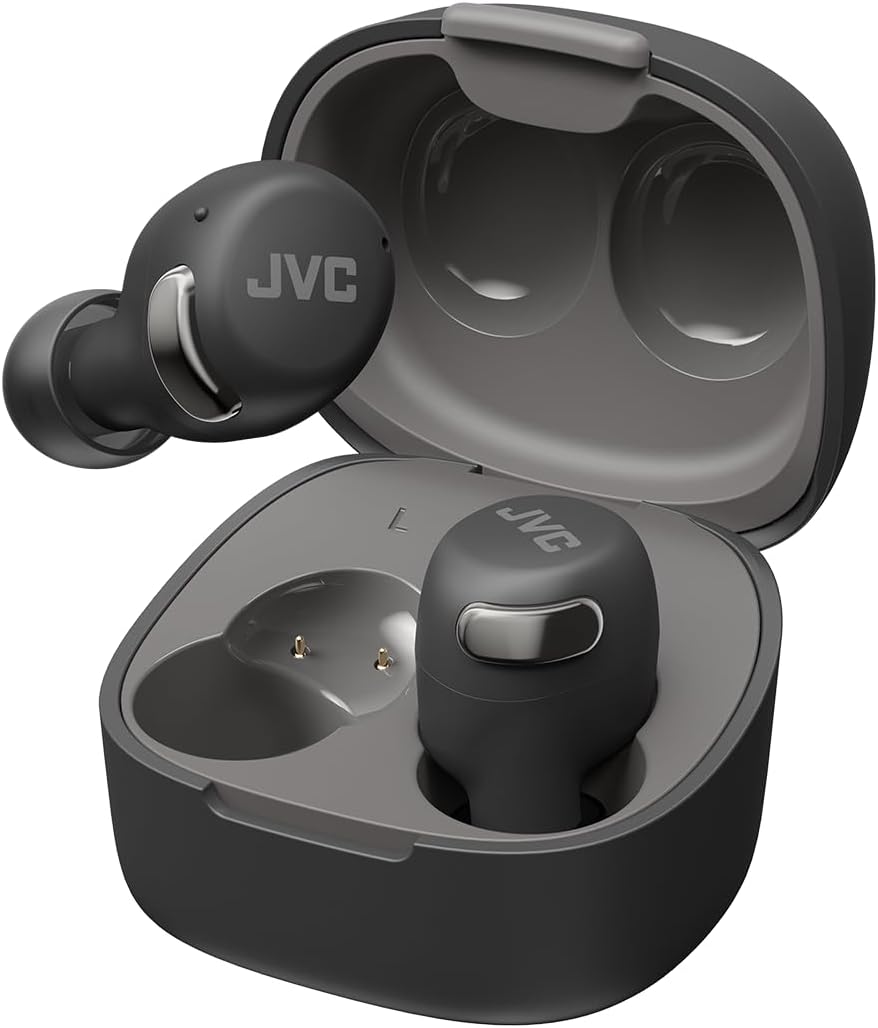 JVC Auriculares Inalambricos Bluetooth | 27 Horas de batería | Ultraligero | Auriculares Bluetooth Cancelación Ruido y Modo Corte de Viento | Resistente al Sudor | Audifonos Inalambricos – HA-A30T2