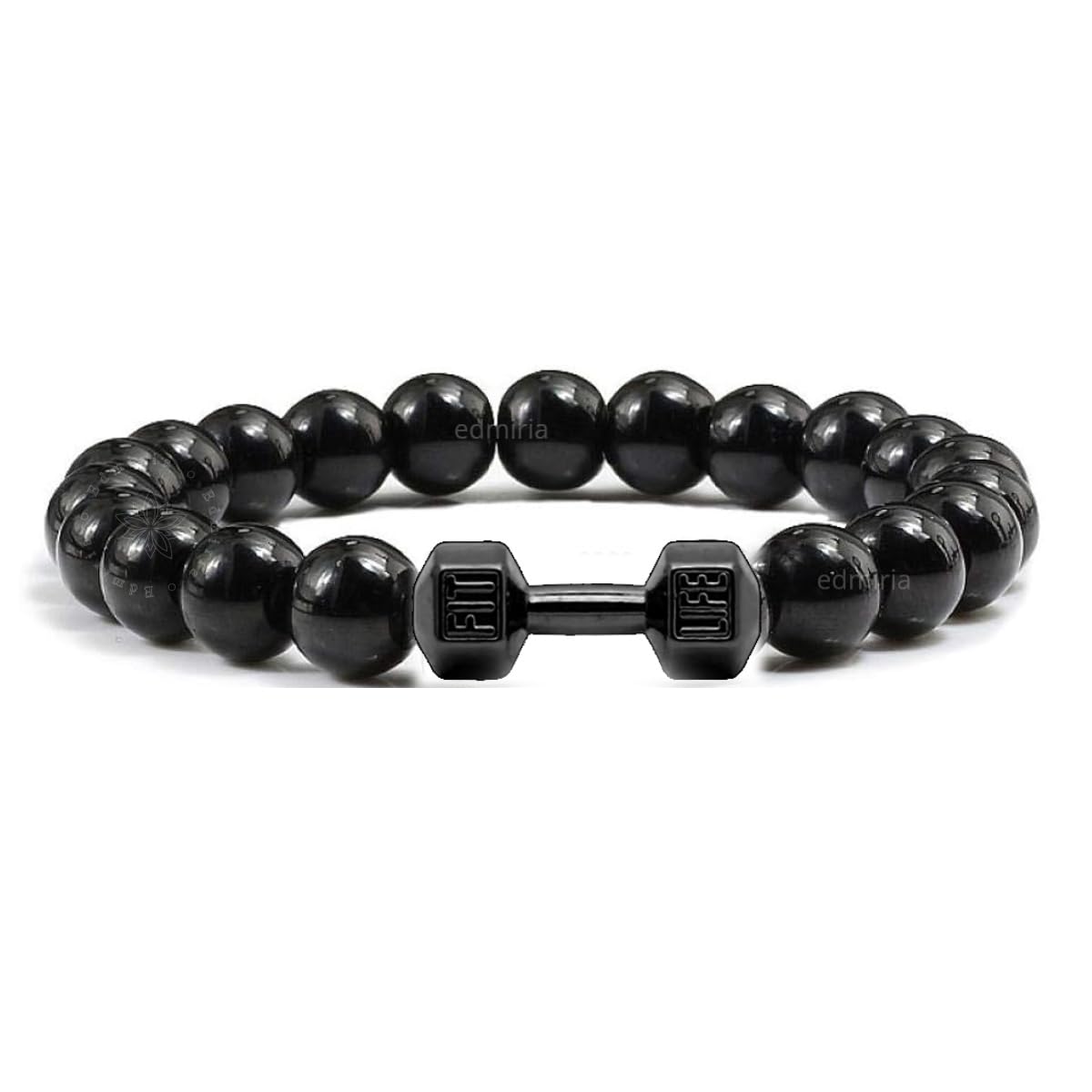 See full amazon price history chart for EDMIRIA 10mm Fitness Bracelet | Motivational Dumbbell Charm Bracelet | Dumbbell Beaded Bracelets | Natural Stone Black Bracelets for Men Women (Black Onyx - Gunmetal) EDMIRIA 10mm Fitness Bracelet | Motivational Dumbbell Charm Bracelet | Dumbbell Beaded Bracelets | Natural Stone Black Bracelets for Men Women (Black Onyx - Gunmetal) (B0CXLW5NYQ) Amazon Price History, Amazon Price Tracker