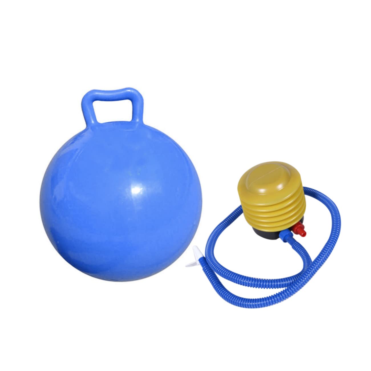 Abaodam Inflatable Bounce Ball for Boys and Girls Jumpong Ball Comfortable to Hold 44cm Diameter PVC Sky-Blue Promotes Coordination Age 3