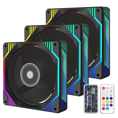 Ventilateur PC gaming RVB 120 mm silencieux contre la surchauffe