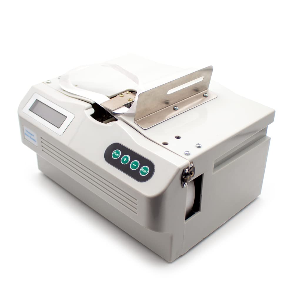 Máquina Flejadora Inteligente de Inducción de 220 V, Cinta de Papel de Fusión en Caliente, Flejadora, Máquina de Embalaje de Medicamentos Para Billetes con 40 Rollos de Papel