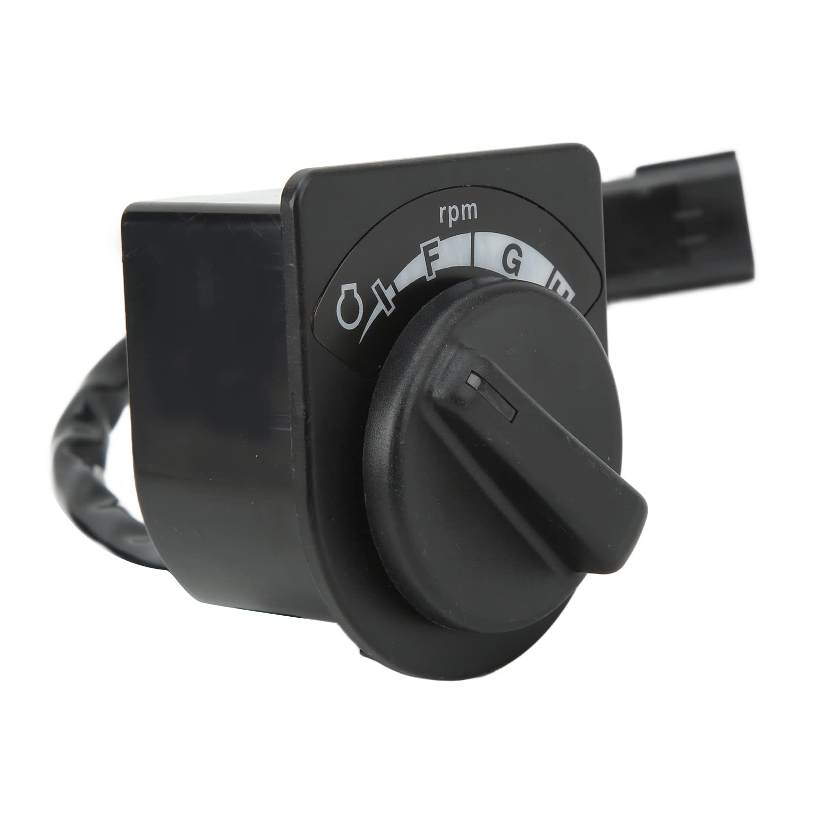 Interruptor del Motor del Acelerador Unidad Selectora de Perilla del Acelerador del Motor Duradera para Excavadora EC220D EC250D ABS de Alta Resistencia 1 Unidad