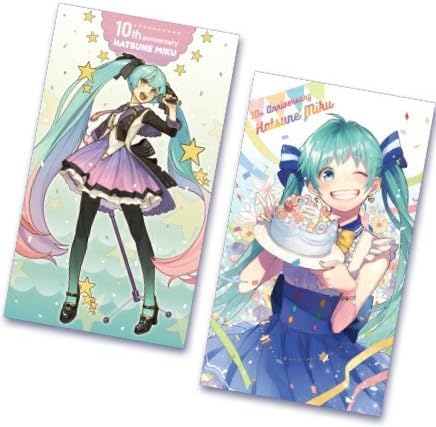 Amazon Co Jp 初音ミク 10th Anniversary 描き下ろしマルチクロス 全2種 左イラスト モゲラッタイラスト ホビー 通販