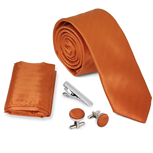 Bundle Monster 4pc Mixed Design Matching Pattern Mens Fashion Accessories Set