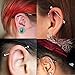 WASOLIE 316L Surgical Stainless Steel Industrial Bar Piercing 14G Straight Barbell Body Piercing Jewelry For Women Men