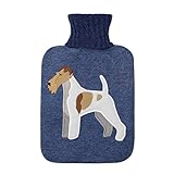 fox terrier mix  Aroma Home Knitted Fox Terrier Hot Water Bottle by Aroma Home