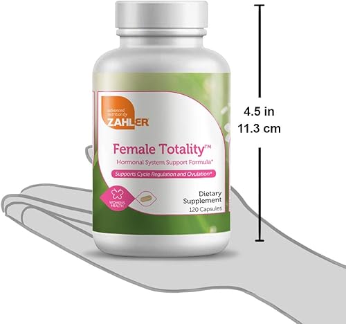 Miniatura 4 de Zahler Female Totality, Suplementos de fertilidad para mujeres, Vitaminas prenatales de fertilidad, Kosher certificado, 120 cápsulas