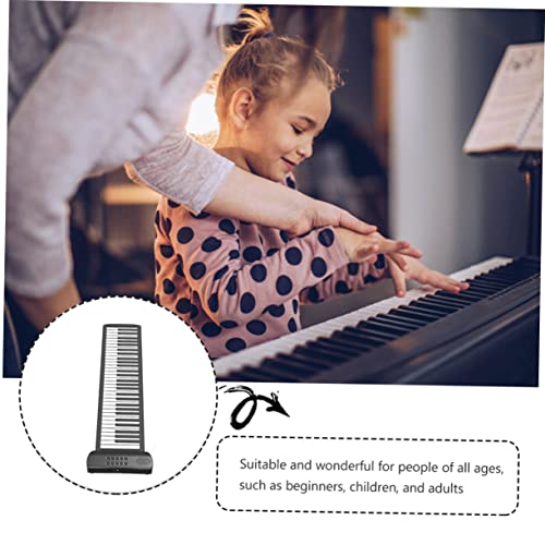 BESTonZON Rouleau De Piano Clavier De Piano Pliable Clavier Électronique Instruments De Musique Pour Adultes Piano Électrique Piano Pour Adultes Clavier Pliable Gel De Silice - Les Beatles, Paul McCartney, John Lennon, RIngo Starr, George Harrison BESTonZON Rouleau De Piano Clavier De Piano Pliable Clavier Électronique Instruments De Musique Pour Adultes Piano Électrique Piano Pour Adultes Clavier Pliable Gel De Silice – Image 5