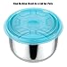 Kichwit Collapsible Silicone Microwave Plate Cover Splatter Guard, Dishwasher Safe & BPA Free, 11”, Blue
