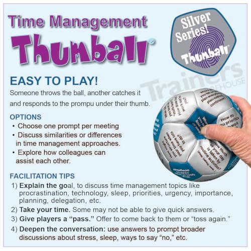 Image of Trainers Warehouse 6 inch Thumball Collection, 32 Prompts for Conversation, Team Building, Relationship and Training