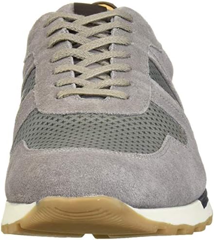 Marc Joseph New York Men's Leather Made in Brazil Luxury Fashion Trainer Sneaker, Grey Suede, 7 | Image 1