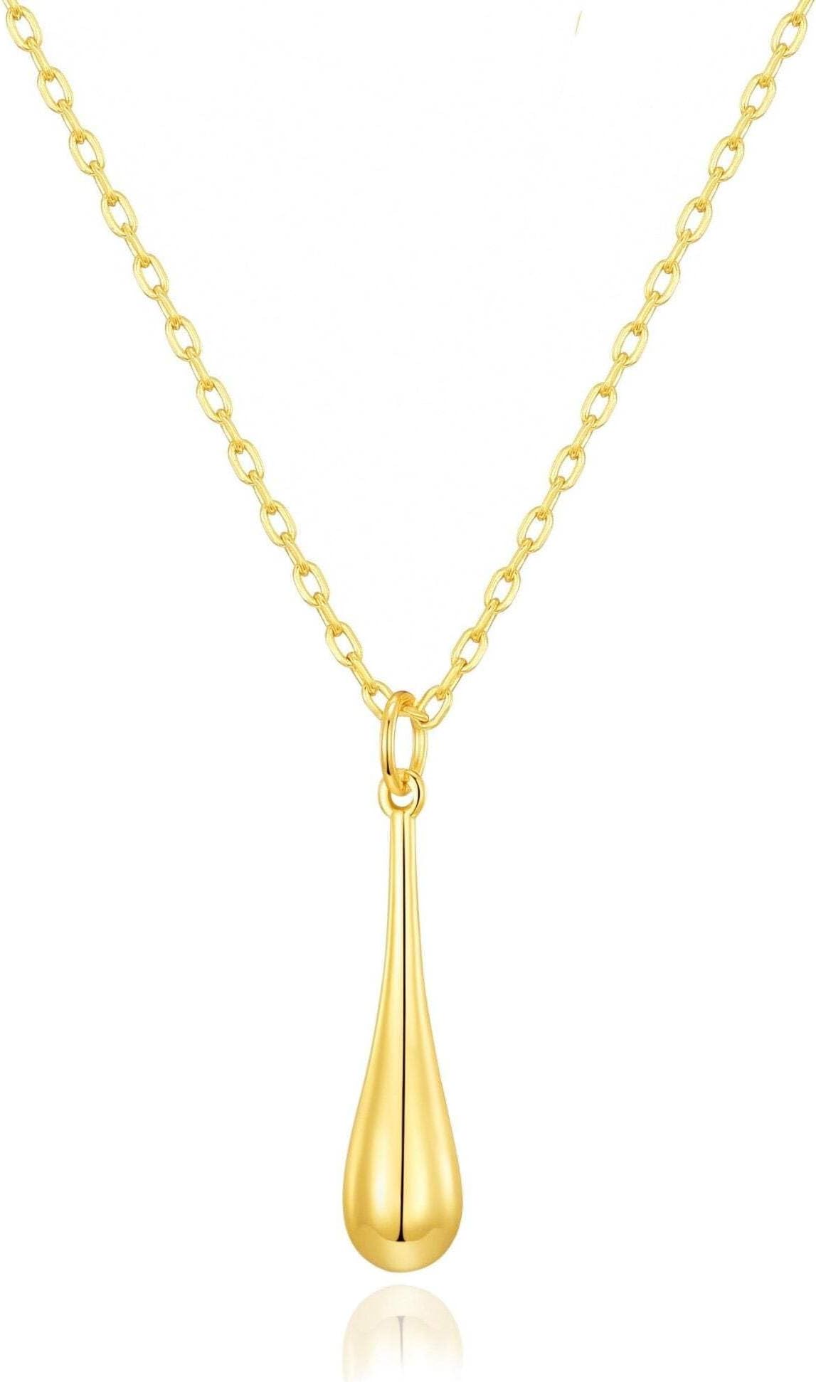 18k Gold Plated Teardrop Necklace