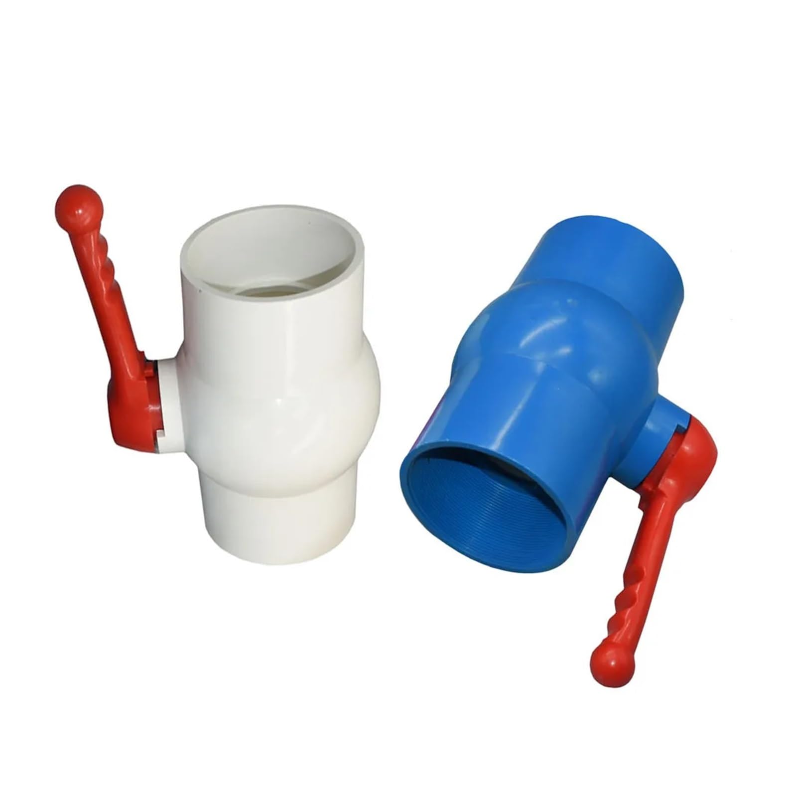 Válvula de bola de PVC con rosca y conector de 20 a 90 mm for riego de jardín, interruptor DN15/20/25/32/40/50/65/80(Socket,90mm)