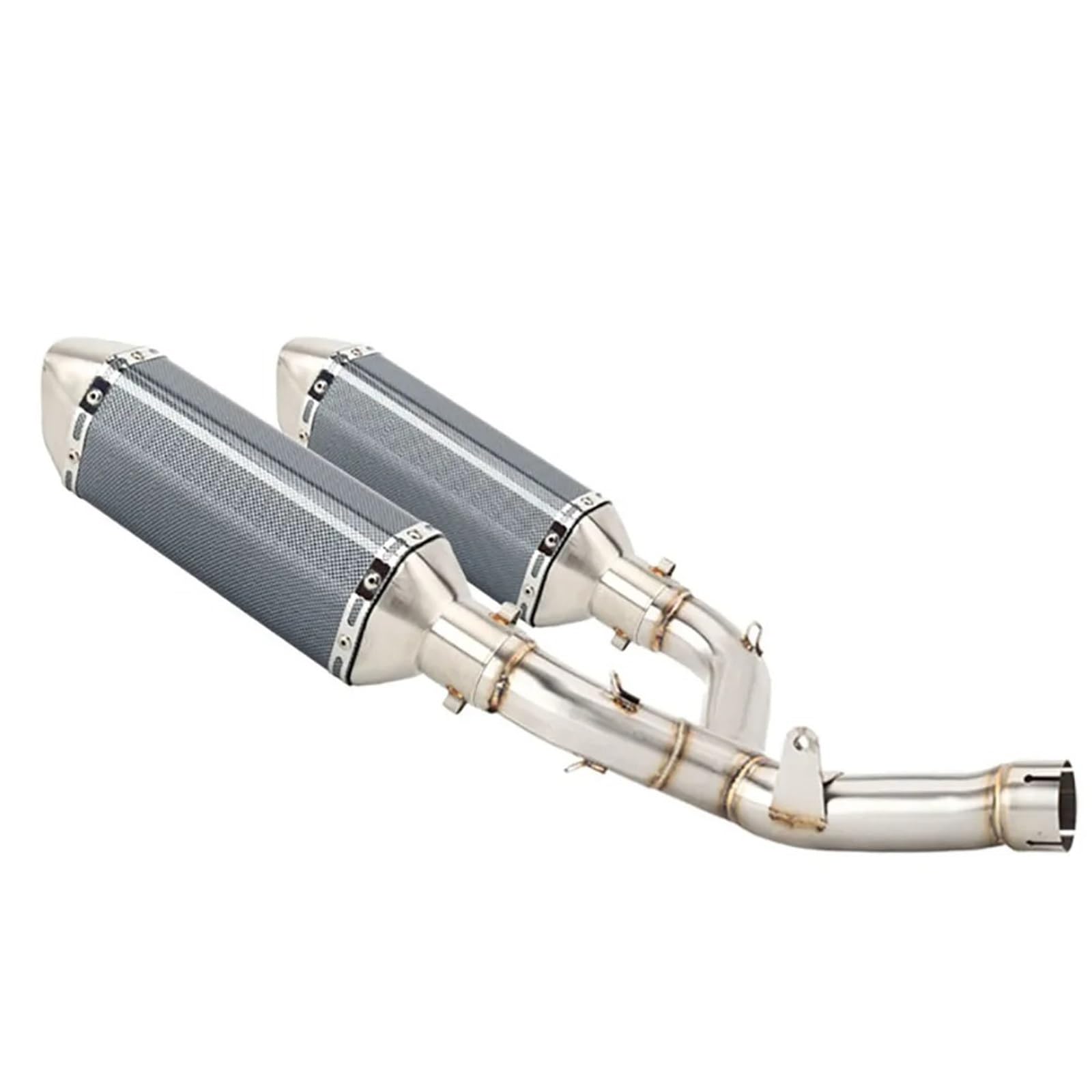 Scarico moto Silenziatore di scarico per moto in carbonio connettore tubo centrale completo Slip On per CRF450 R per RX 2015-2016 per CRF450(G)