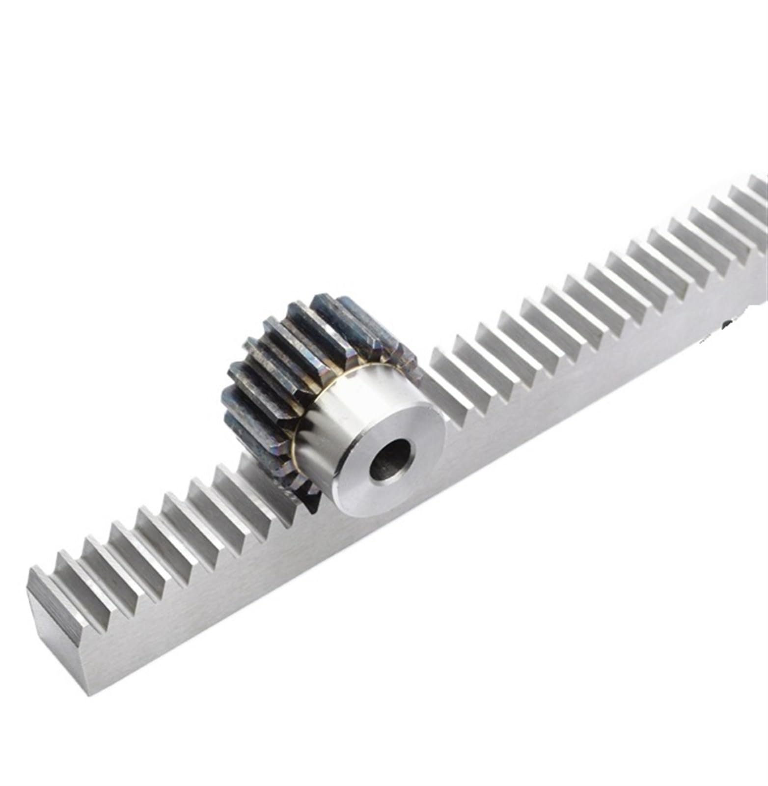 Bevel Gear Pinion Hardware Mechanical 1pcs 1Mod 1 Modulus Gear Rack Steel 15 * 15 * 500mm + 1PCS 1Mod 45teeth Pinion Bore Hole 6/8/10/12mm Steel Gear Metal Gear(10mm Hole 45T Gear)
