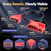 Autel 7 Pin OBD1 to OBD2 Adapter Cable for Ford, 7Pin OBD1 to 16 Pin OBD2 Diagnostic Cable, Fit for Ford Vehicles with 7Pin Port, Work with Scan Tool and Code Reader