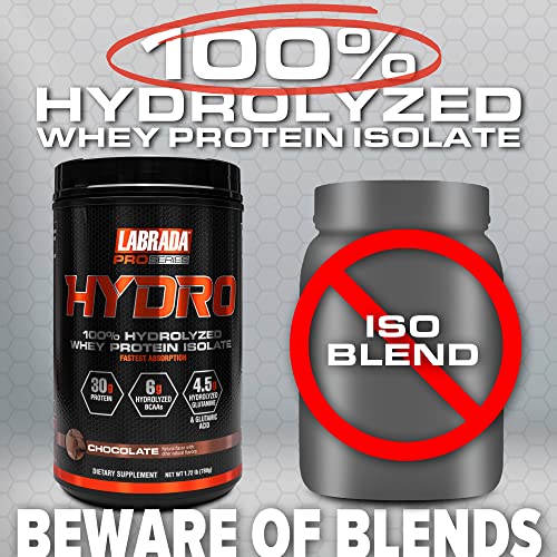 Labrada NHFJ333 Hydro 100% Pure Hydrolyzed Whey Protein Isolate Powder thumb #5