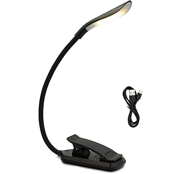 VETCS Bedside Lamps USB Rechargeable Reading Light 3 Color Book Lamp Brightness Adjustable Reading Light Sleeping Lights (Color : Hortel)