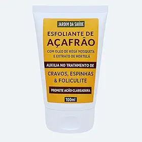 Creme Clareador de Açafrão - Com Rosa Mosqueta Foliculite, Clareamento, Trata Acne, Espinhas