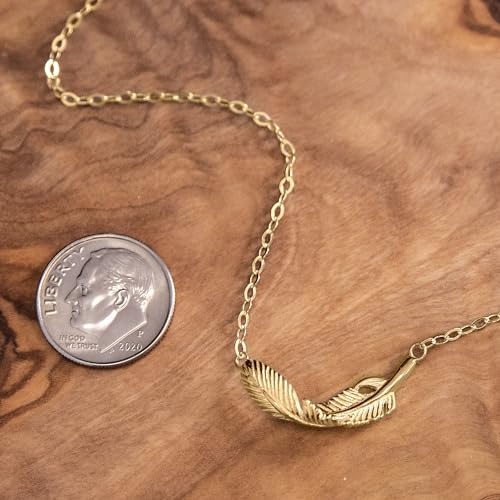 EFYTAL Friend Gifts for Women, Sterling Silver or Gold Plated Feather Friendship Necklace, Retirement Gifts for Women, Coworker Leaving Gifts, Long Distance Relationship3