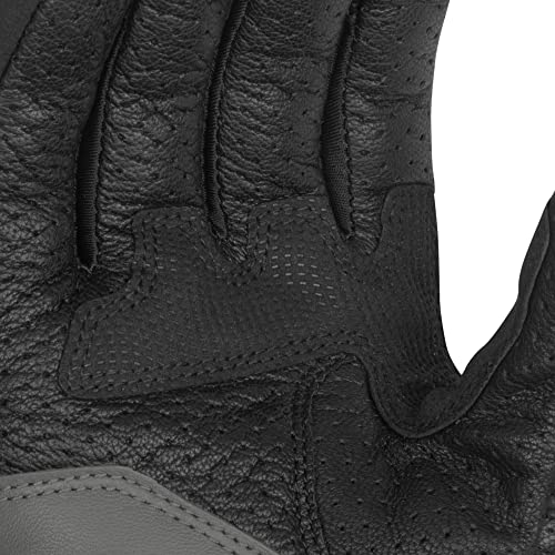 Image of Rynox Air GT Gloves - CE Certified Cuff Length Motorcycle Riding Leather Gloves | Impact Protection |Abrasion Resistance - Grey Orange, 2XL