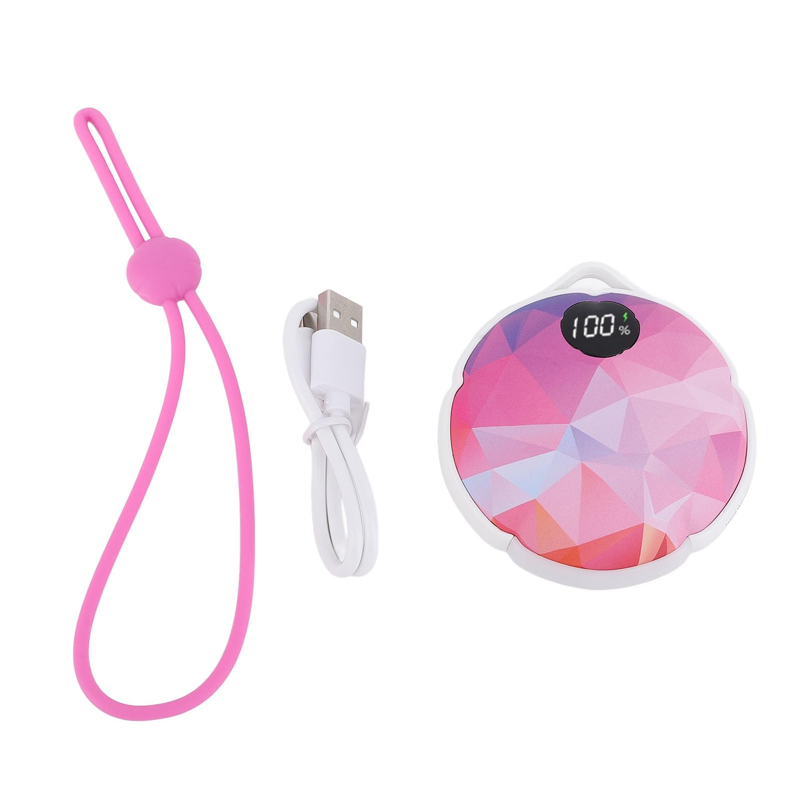 SIXRUN Chauffe-Mains électrique avec Conception Portable – Niveaux de Température Réglables pour Les Activités Nocturnes en Plein Air – Élevé (50-57 ℃)