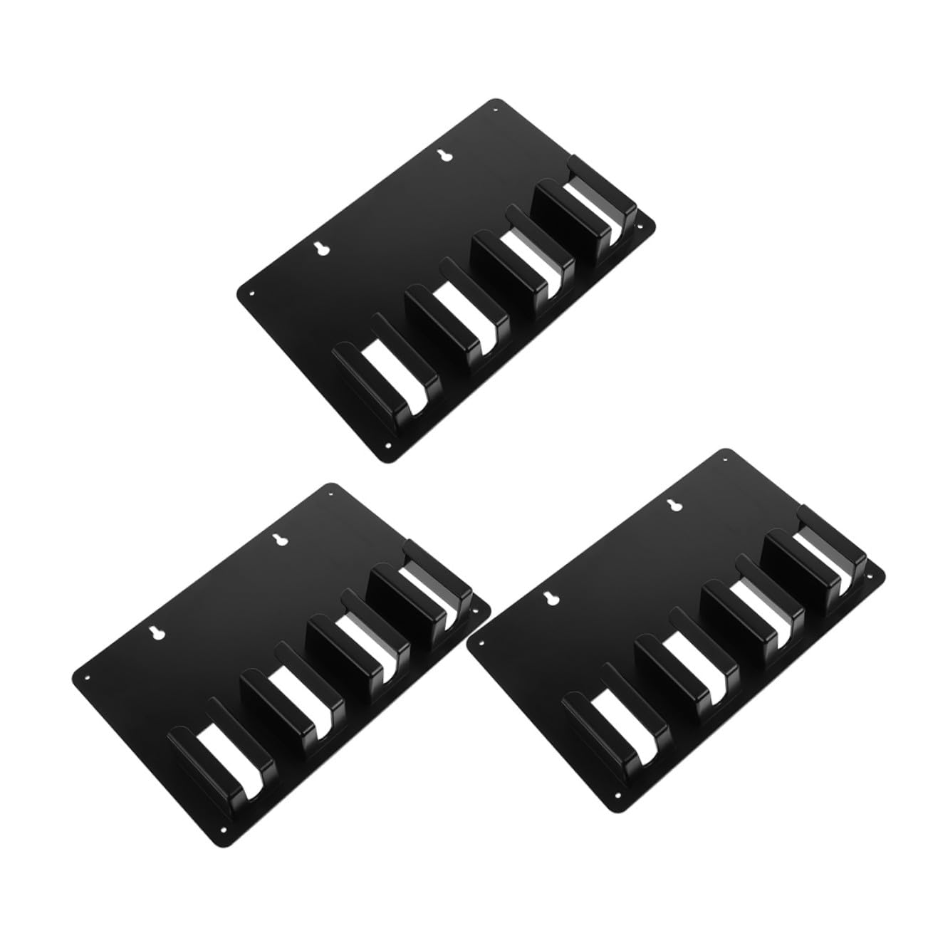 3 Piezas Soporte para Cortapelos de Peluquería Negro Antideslizante Organizador de Herramientas Pared Compatible con Varias Diseño para Barberías y Salones Profesionales
