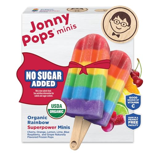 Jonnypops, Organic Superpower Rainbow Mini Pops, 6.72 Fl Oz