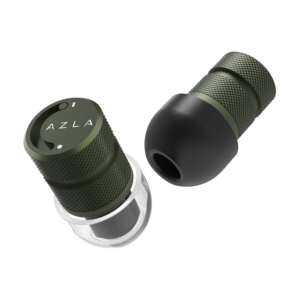 AZLA POM1000 II – High-Performance Ear Plugs for Sleeping, Concerts, Shooting – 35dB Noise Cancellation - Patented Vent Mode (Green, One Size)-image-41