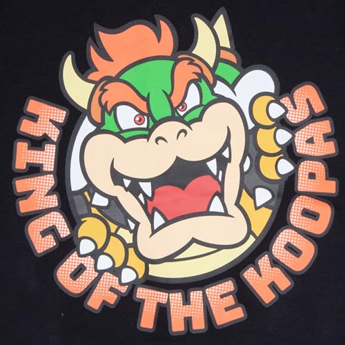 Image of Nintendo Super Mario, Bowser, Mario Kart Boys Zip-Up Hoodie and Shorts 2-Piece Set - Graphic Sweatshirt and Shorts for Kids