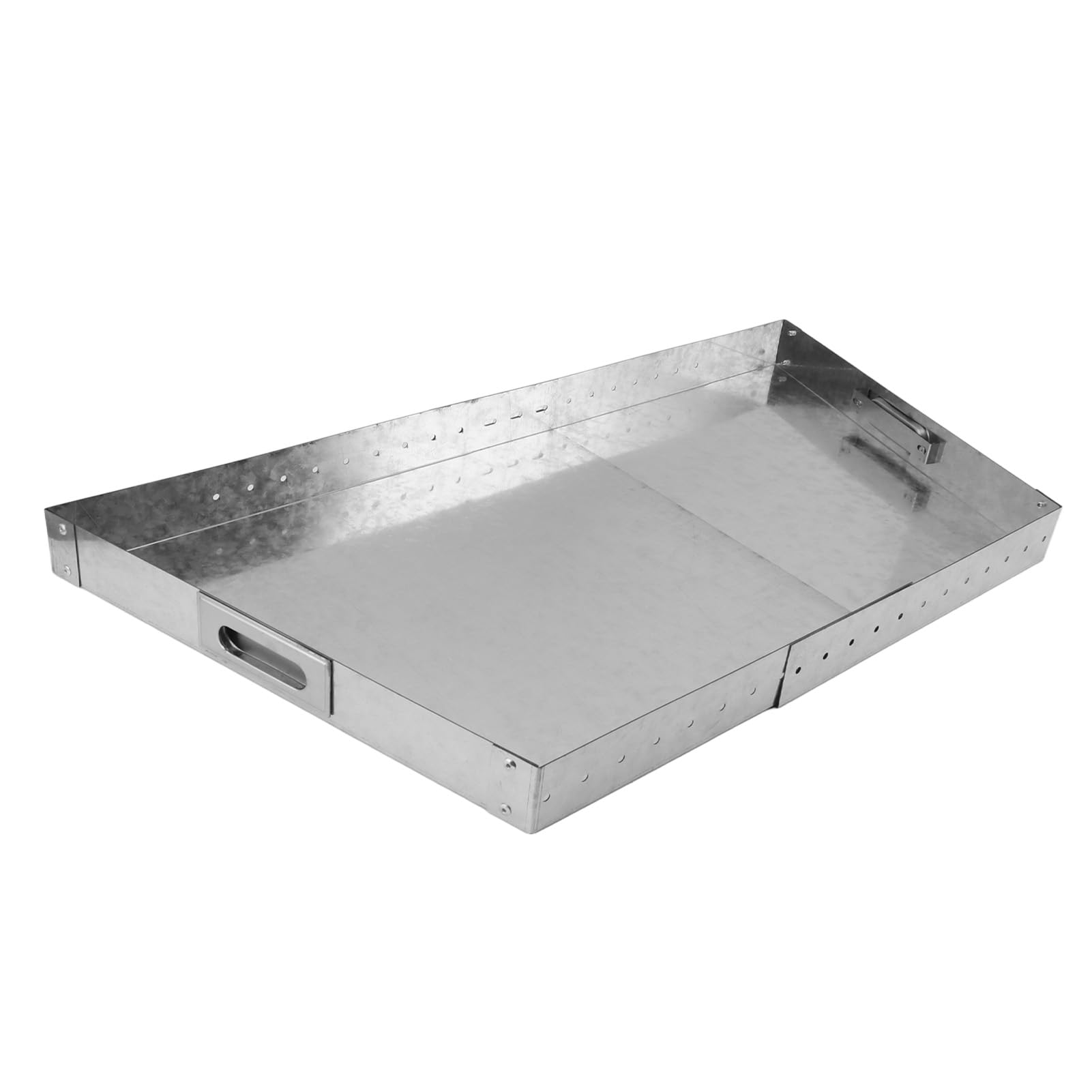 Vassoio per camino regolabile Vaschetta cenere espandibile Raccoglitore porta brace in acciaio zincato