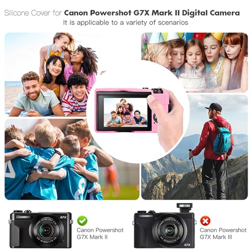 Funda protectora de silicona para Canon PowerShot G7 X Mark II miniatura 2