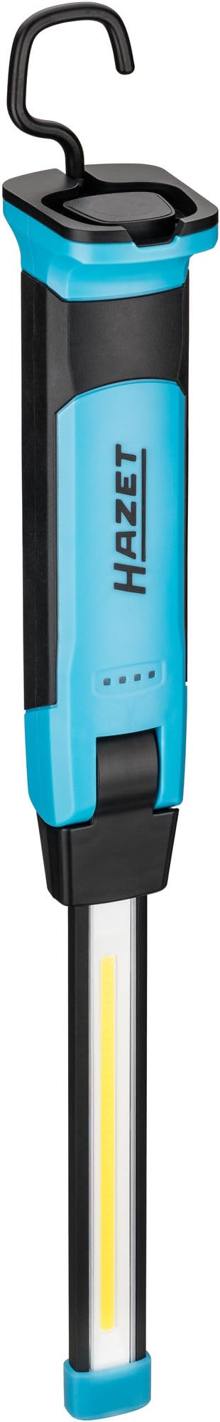Hazet 1979W-92 Lámpara de mano LED Slim Light inalámbrica, Recargable sin cables con batería de 4500 mAh, cabezal de aluminio ajustable 120grados para una iluminación precisa del área de trabajo