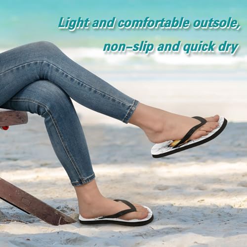 STAYTOP 3D Wall Breaking Flame Rugby Flip Flops Sandals of Men's & Women's,Sandals Beach Slippers Shower Slides3