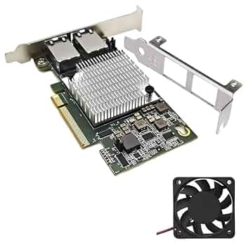 【2枚組】新品 10GbE NIC PCIEx8 X540 FAN付 Win11 2枚組】新品 10GbE NIC PCIEx8 X540 FAN付 Win11