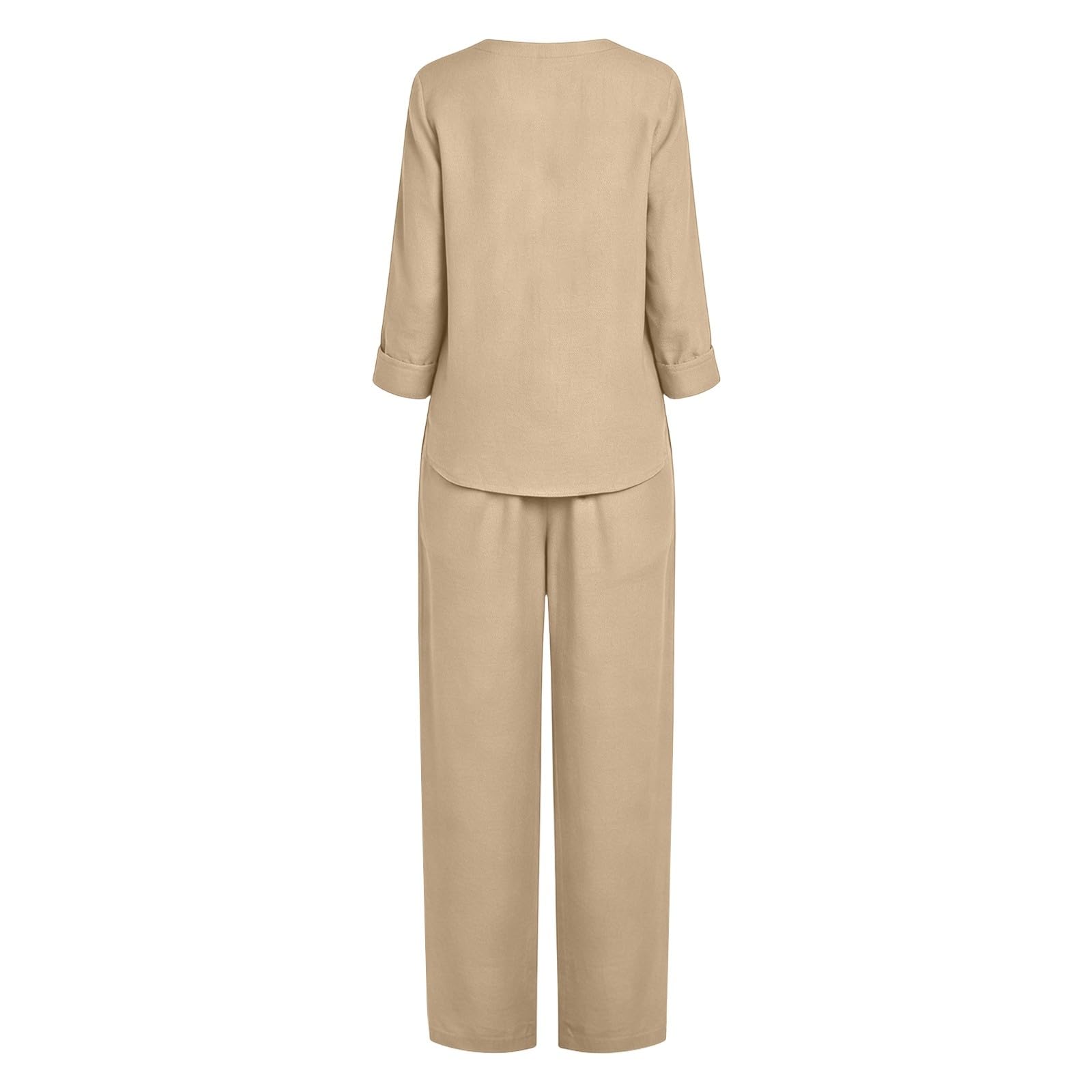 Jogginganzug Damen Overall Damen Kuschelig langärmligem Oberteil locker sitzender Hose Schlafanzug