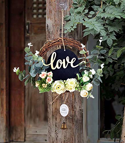 image for LHLJOYU Love Artificial Wreath Small Blackboard Artificial Garland 12 