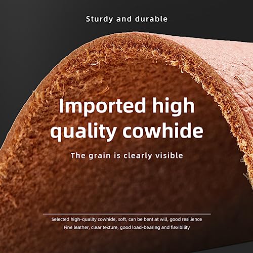 DGAZ Vachetta Leather Crossbody Strap for ONTHEGO bag with Gift Box, Handmade DIY purse strap (1.5 Inch Wide,25.6 Inch Long; Color Blocking (Wide Strap))3