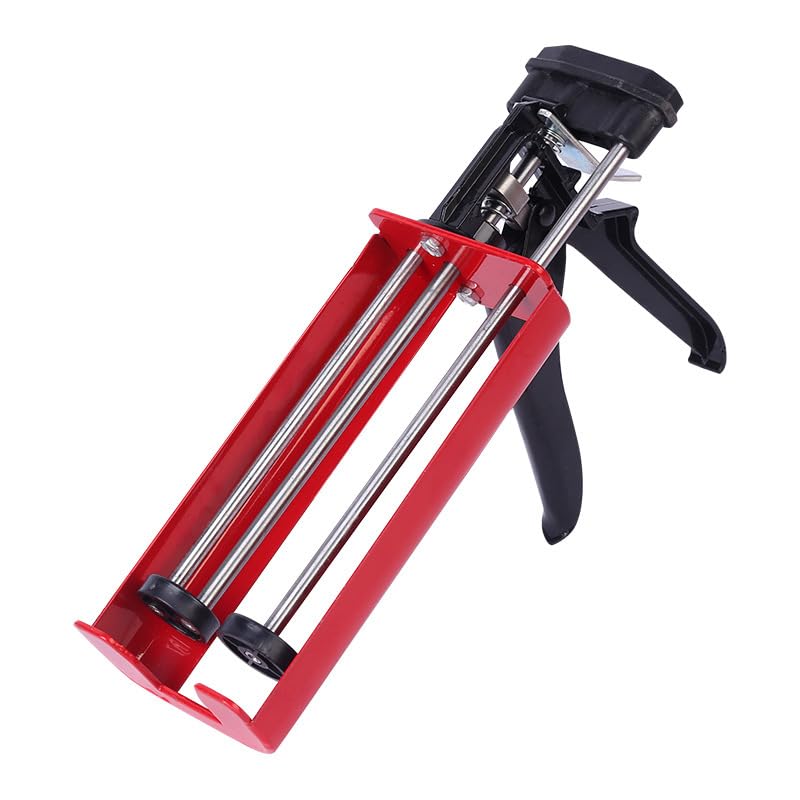 Pistolet à calfeutrer à double cartouche pour double composant (rapport de mélange 1:1) jusqu'à 450 ml Pistolet applicateur manuel pour adhésifs, mastics...