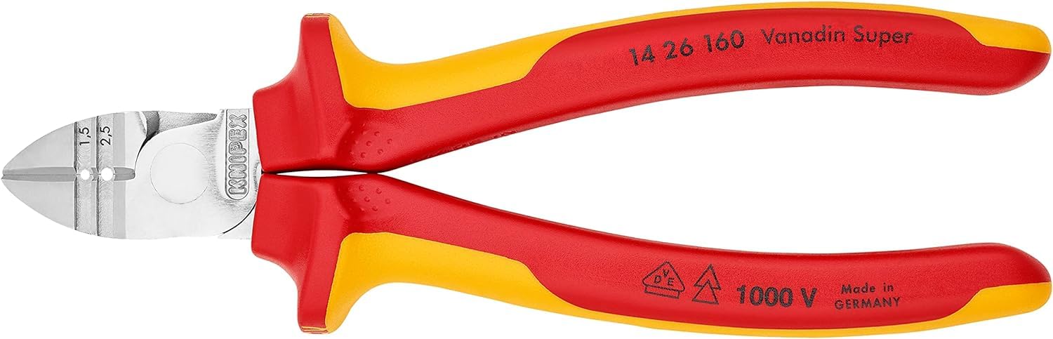 【新着商品】クニペックス KNIPEX 1426-160 穴付絶縁ニッパー 10 Amazon.co.jp: クニペックス KNIPEX 1426-160 穴付絶縁ニッパー 1000V