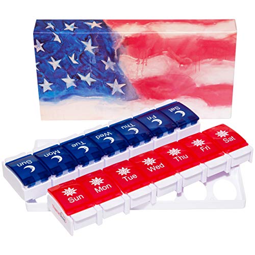 Extra Large Pill Organizer 2 Times a Day Daily Pill Box – Medicine