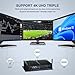 HISTTON Fanless Mini PC, Industrial PC Intel Core i7-8550U, DDR4 16GB RAM 512GB SSD, 4 RS232 COM+2 RS232/485 COM, 2 LAN, HDMI, DP, EDP, LPT, WiFi, Mini Desktop Computer Windows 11 Pro/Linux Ubuntu